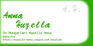 anna huzella business card